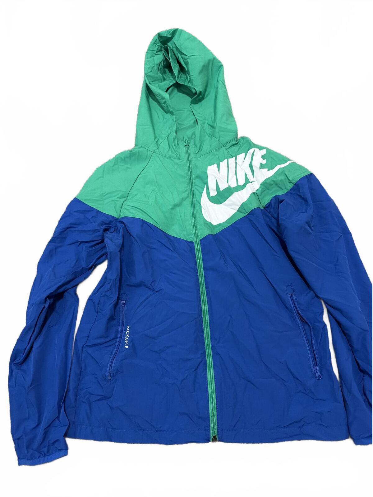 Nike Kids Boys Colorblock Hooded Jacket Windbreaker Large